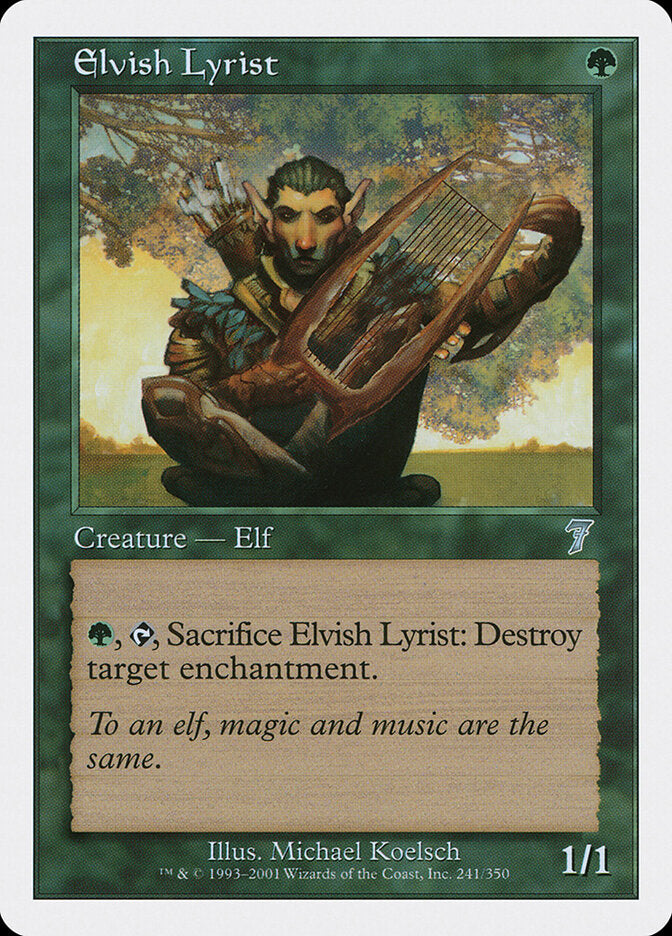 Elvish Lyrist (241) - Seventh Edition (7ED)