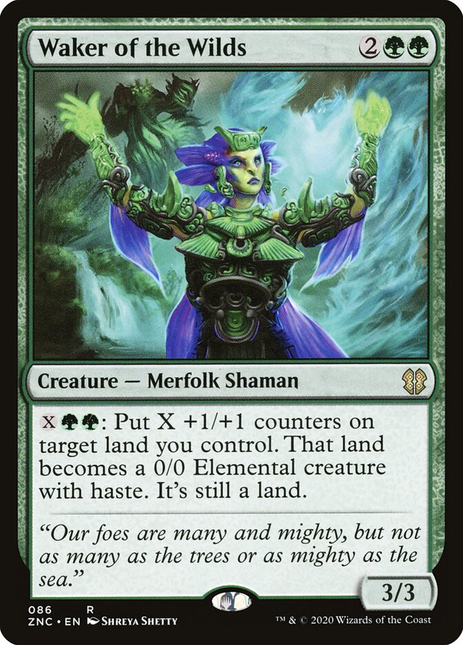 Waker of the Wilds (86) - Zendikar Rising Commander (ZNC)