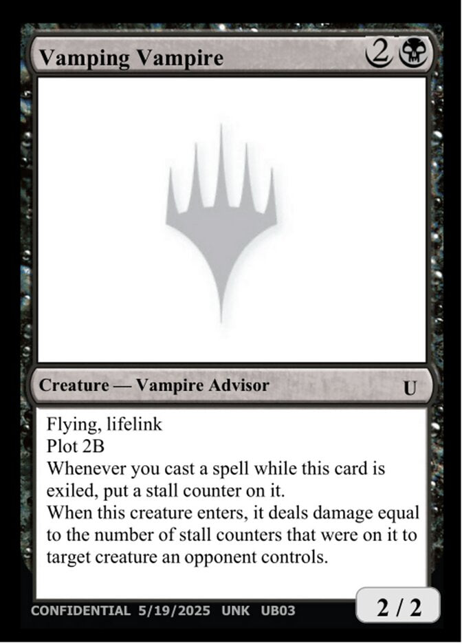 Vamping Vampire (UB03a) - Unknown Event (UNK)