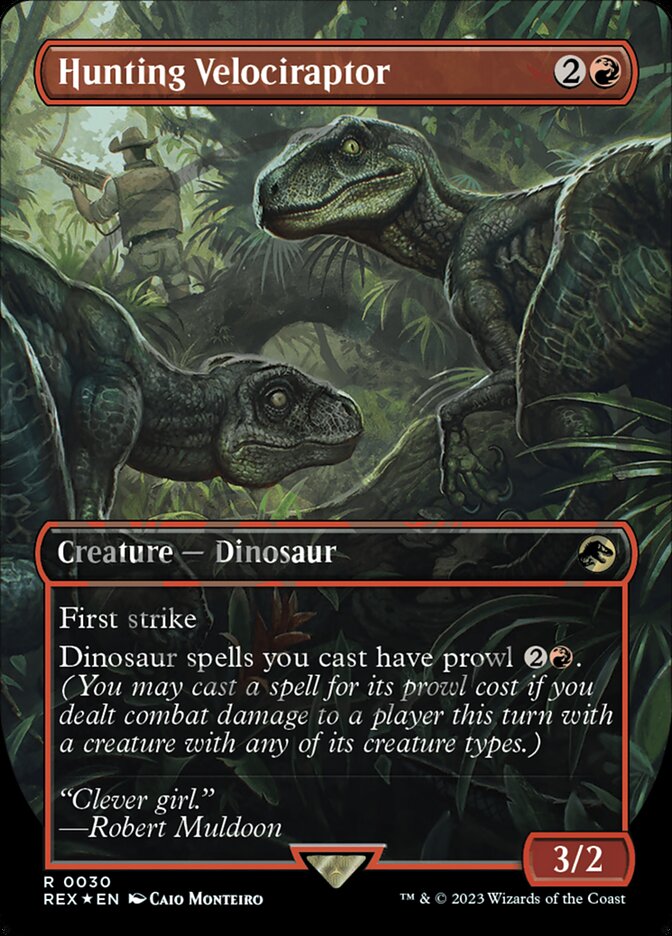 Hunting Velociraptor (30) - Jurassic World Collection (REX)