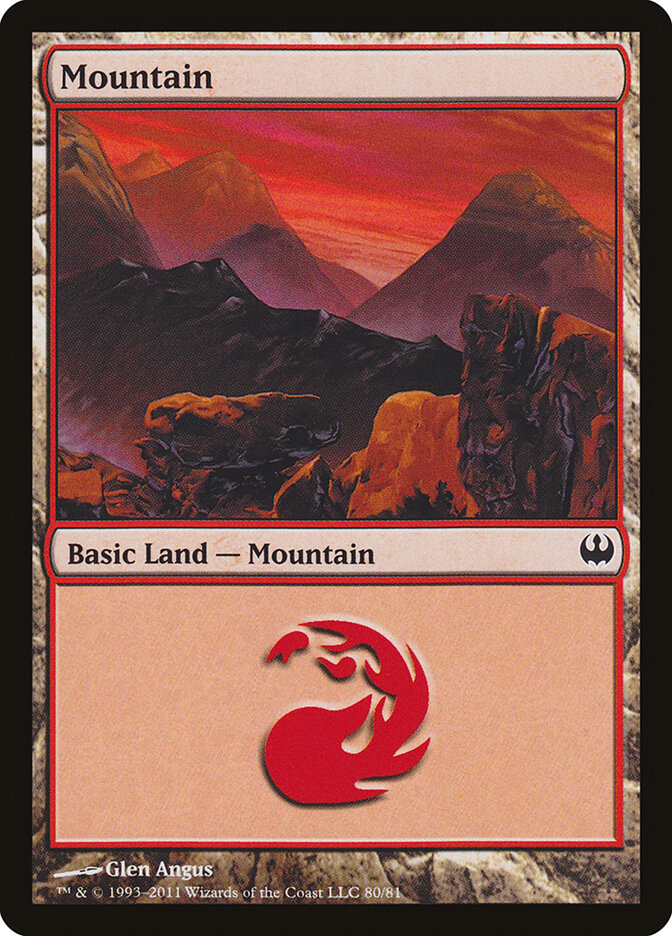 Mountain (80) - Duel Decks: Knights vs. Dragons (DDG)