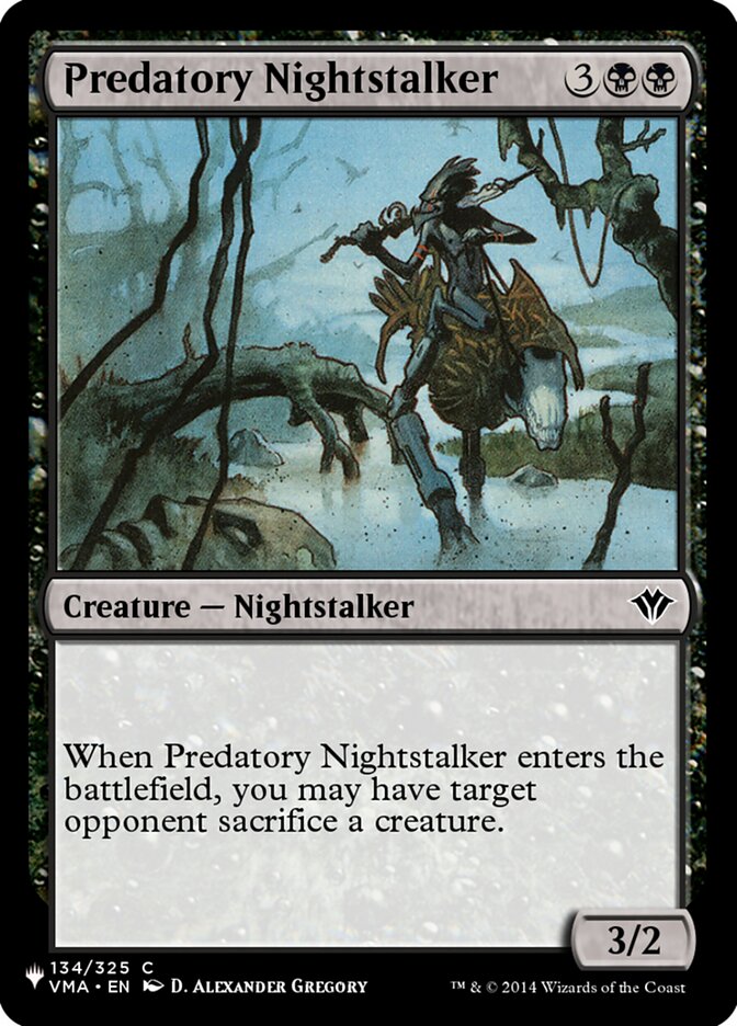Predatory Nightstalker - The List (PLST)