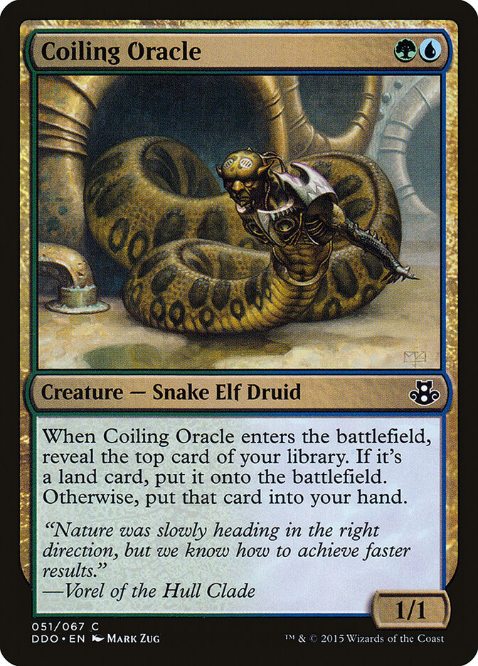 Coiling Oracle (51) - Duel Decks: Elspeth vs. Kiora (DDO)