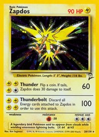 Zapdos (20) - Base Set 2 (BS2)