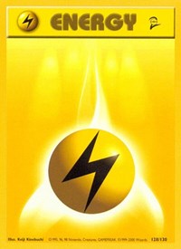 Lightning Energy (128) - Base Set 2 (BS2)