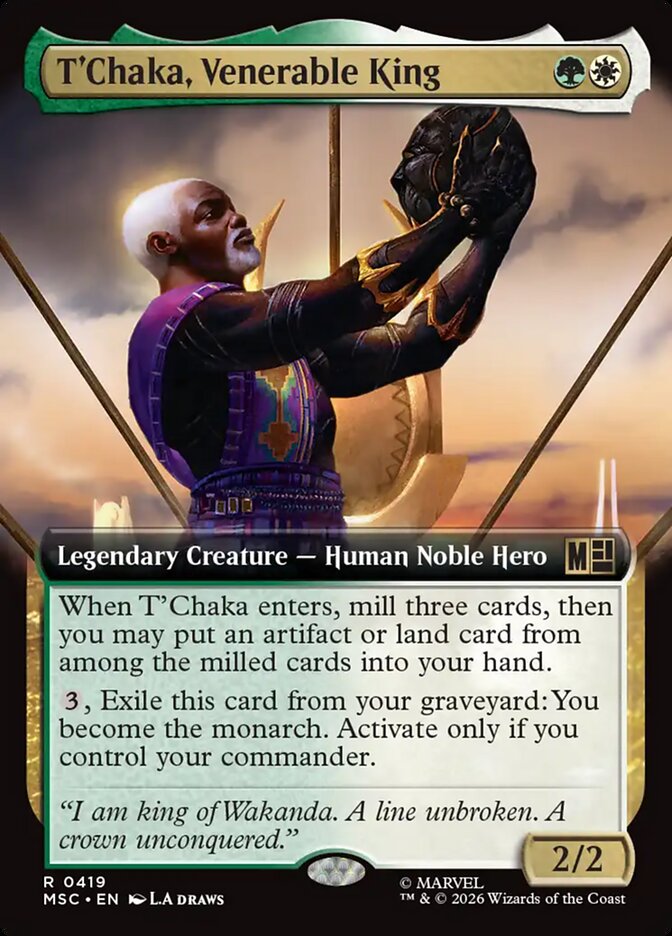 T'Chaka, Venerable King (419) - Marvel Super Heroes Commander (MSC)