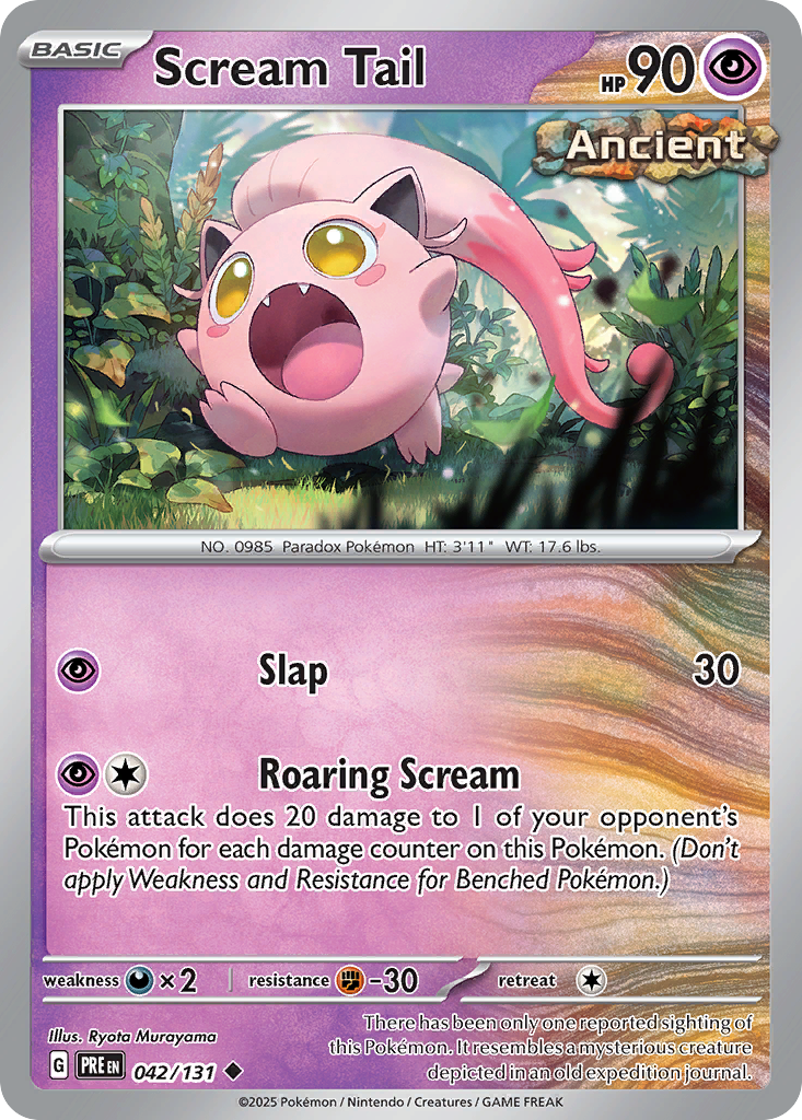 Scream Tail (42/131) - Prismatic Evolutions (PRE)