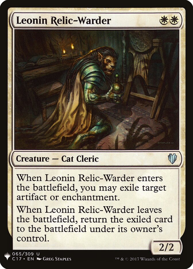 Leonin Relic-Warder (C17-65) - The List (PLST)