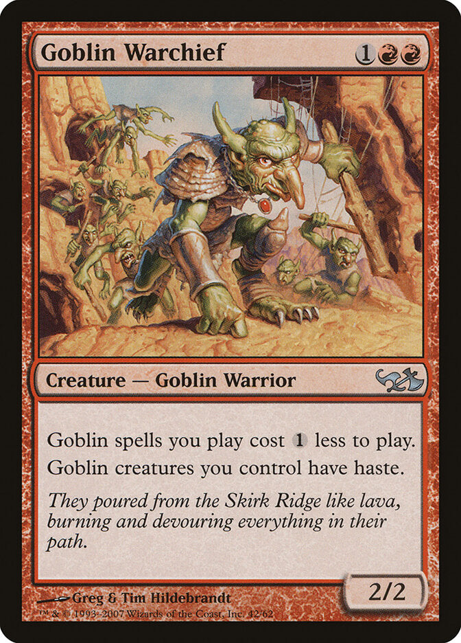 Goblin Warchief (42) - Duel Decks: Elves vs. Goblins (DD1)
