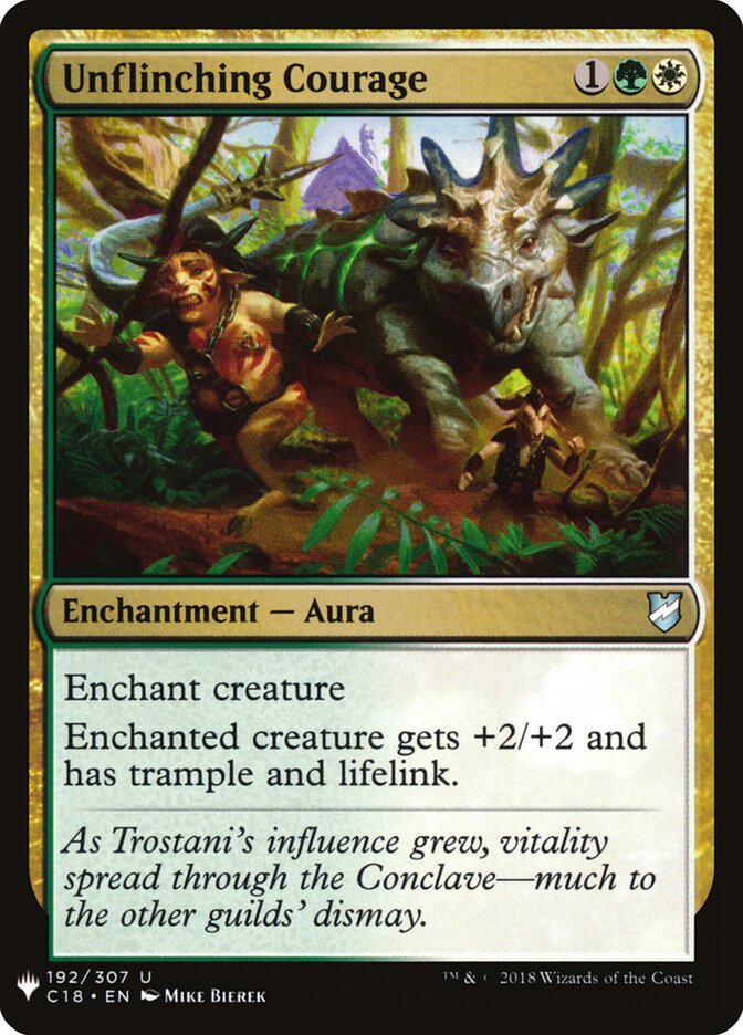 Unflinching Courage (C18-192) - The List (PLST)