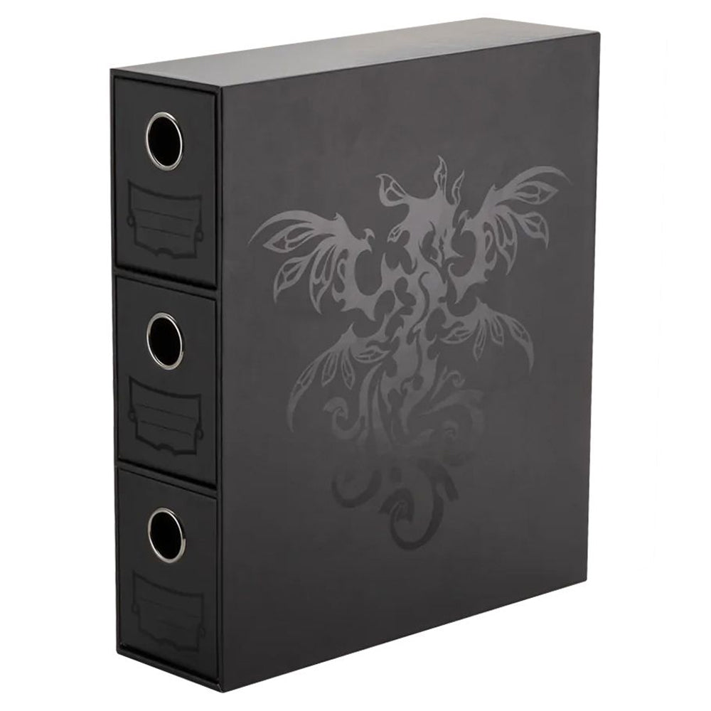Dragon Shields: Fortress Card Drawers - Black