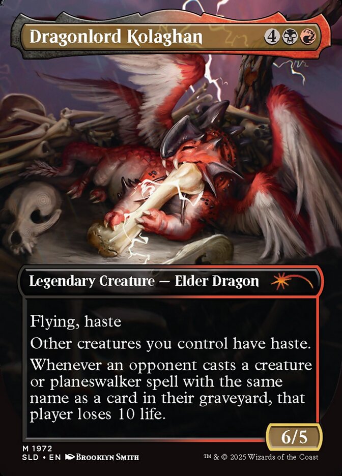 Dragonlord Kolaghan // Dragonlord Kolaghan (1972) - Secret Lair Drop (SLD)