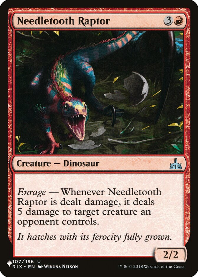 Needletooth Raptor (RIX-107) - The List (PLST)