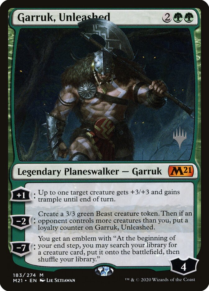Garruk, Unleashed (183p) - Core Set 2021 Promos (PM21)