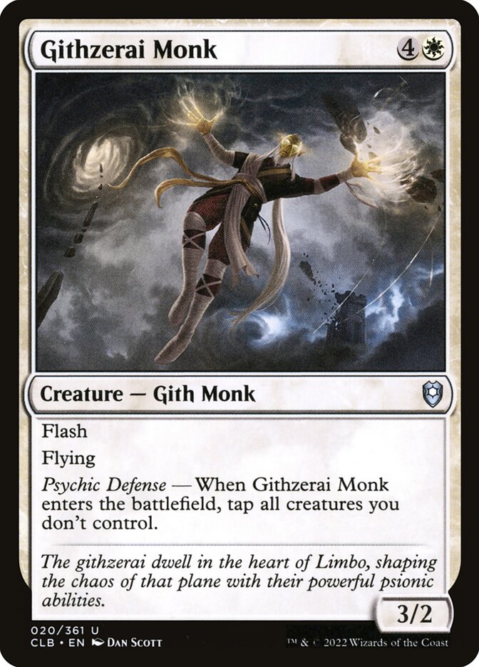 Githzerai Monk (20) - Commander Legends: Battle for Baldur's Gate (CLB)