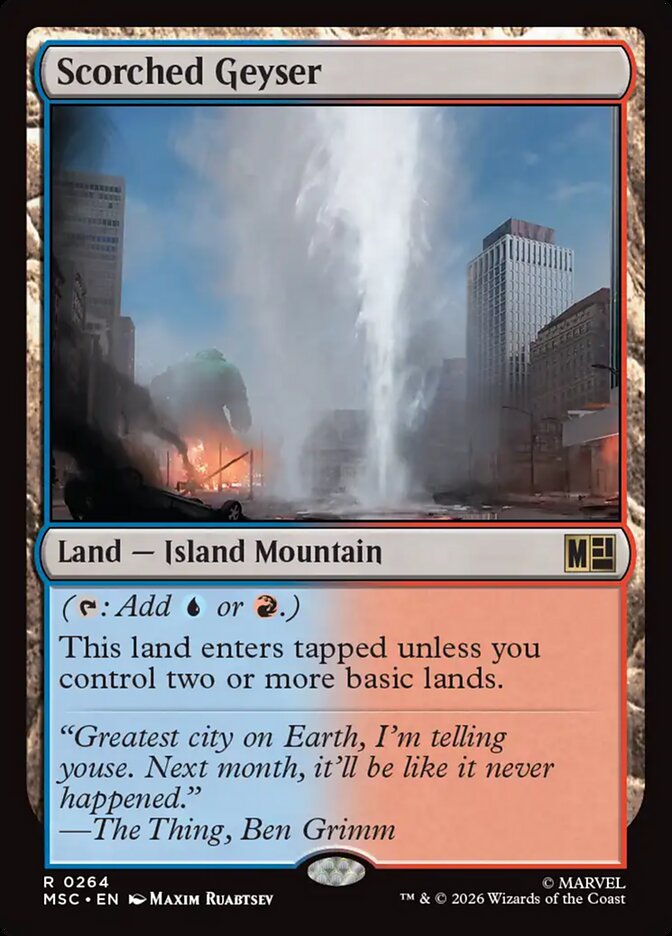 Scorched Geyser (264) - Marvel Super Heroes Commander (MSC)