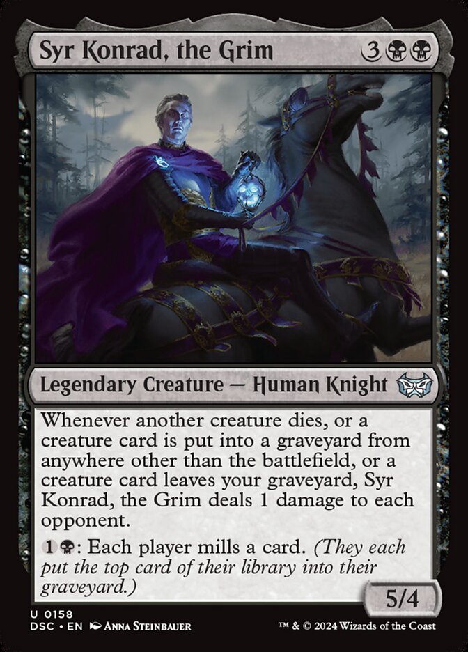 Syr Konrad, the Grim (158) - Duskmourn: House of Horror Commander (DSC)