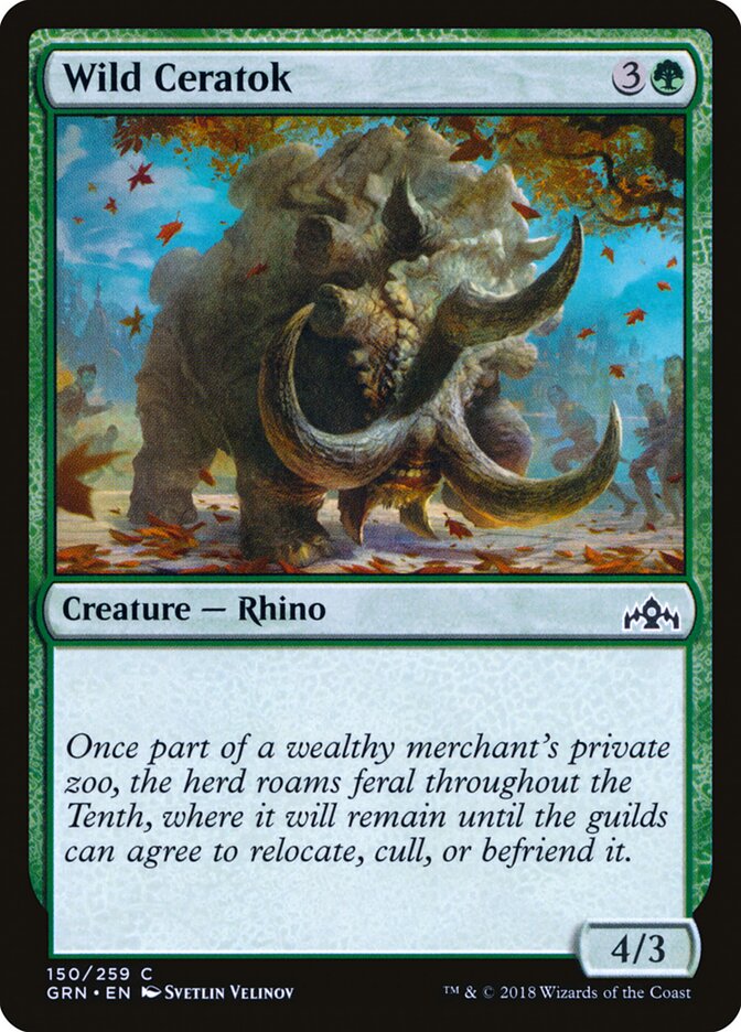 Wild Ceratok (150) - Guilds of Ravnica (GRN)