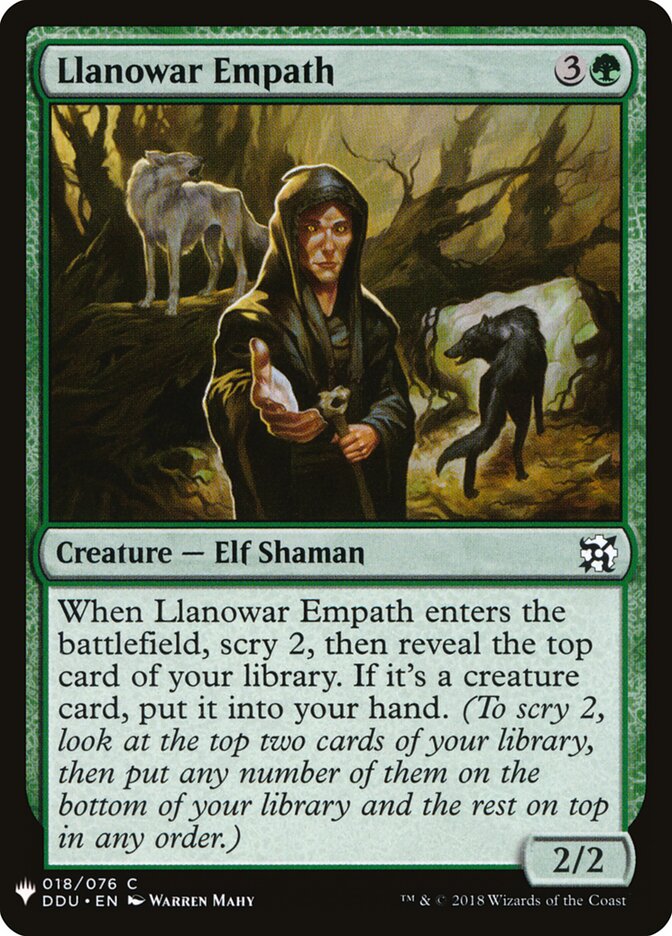Llanowar Empath (DDU-18) - The List (PLST)