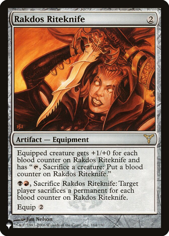 Rakdos Riteknife (DIS-164) - The List (PLST)