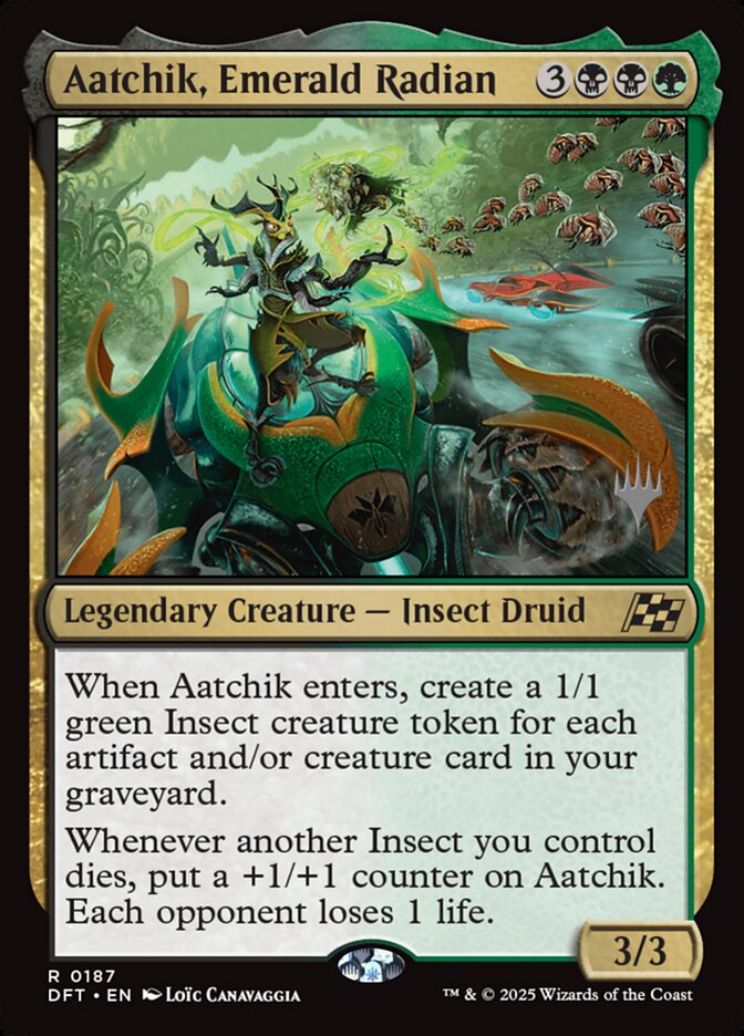 Aatchik, Emerald Radian (187p) - Aetherdrift Promos (PDFT)