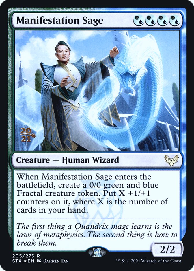 Manifestation Sage (205s) - Strixhaven: School of Mages Promos (PSTX)