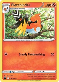 Fletchinder (28) - SWSH12: Silver Tempest (SWSH12)