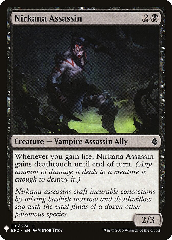 Nirkana Assassin (BFZ-118) - The List (PLST)