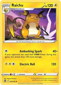 Raichu (50) - SWSH12: Silver Tempest (SWSH12)