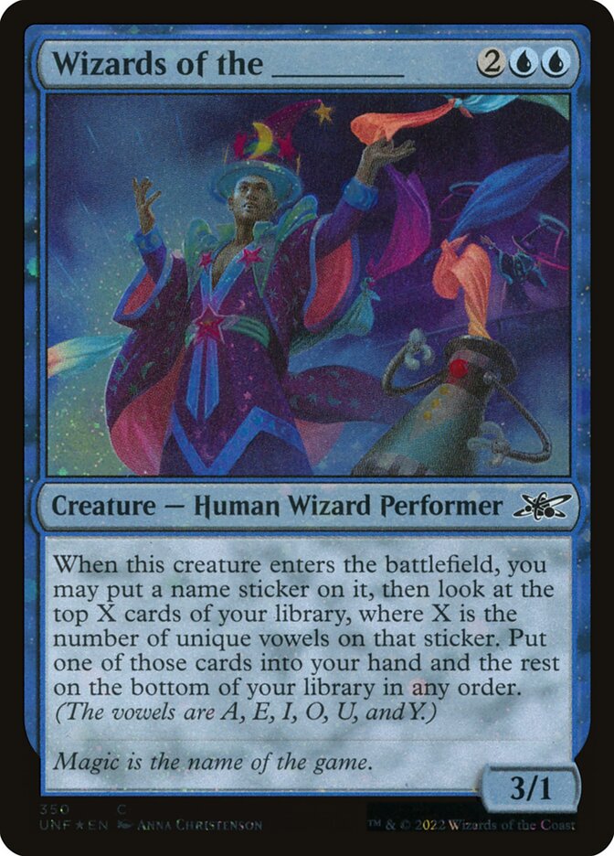 Wizards of the _____ (350) - Unfinity (UNF)