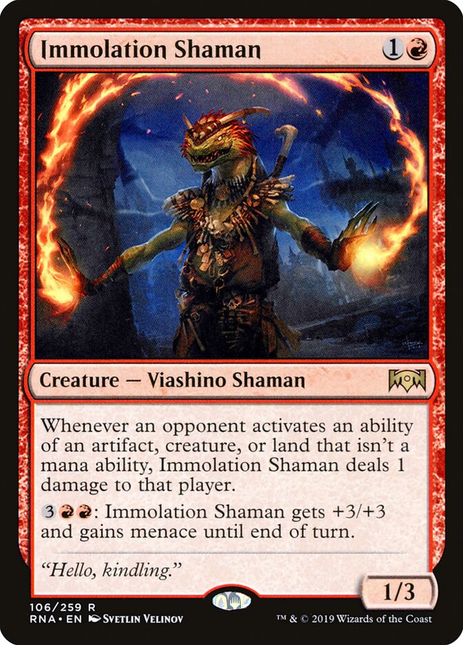 Immolation Shaman (106) - Ravnica Allegiance (RNA)