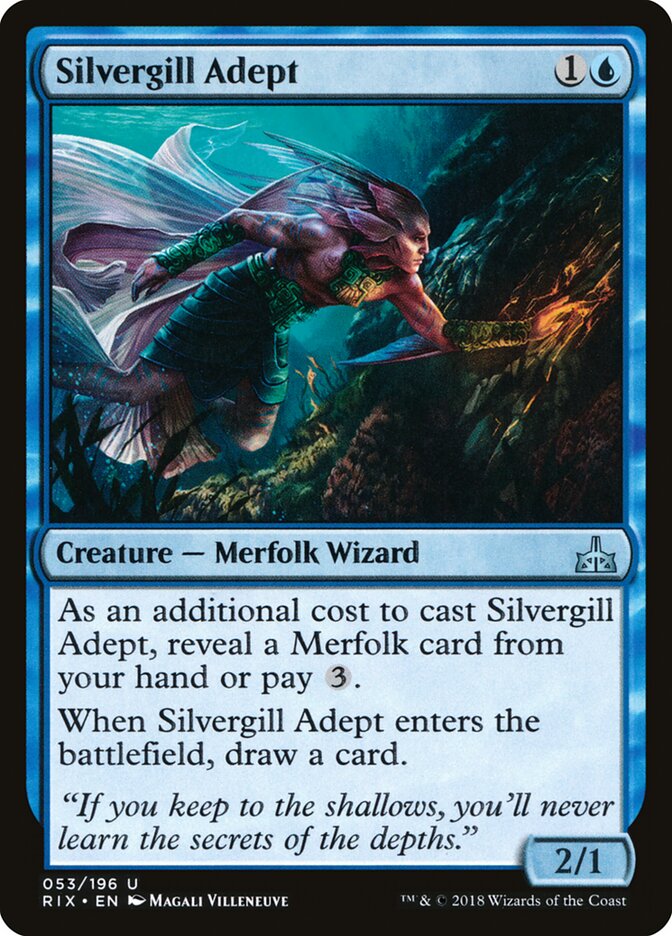 Silvergill Adept (53) - Rivals of Ixalan (RIX)