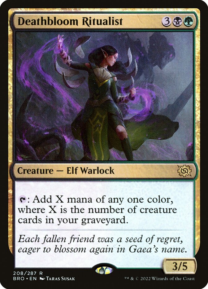 Deathbloom Ritualist (208) - The Brothers' War (BRO)