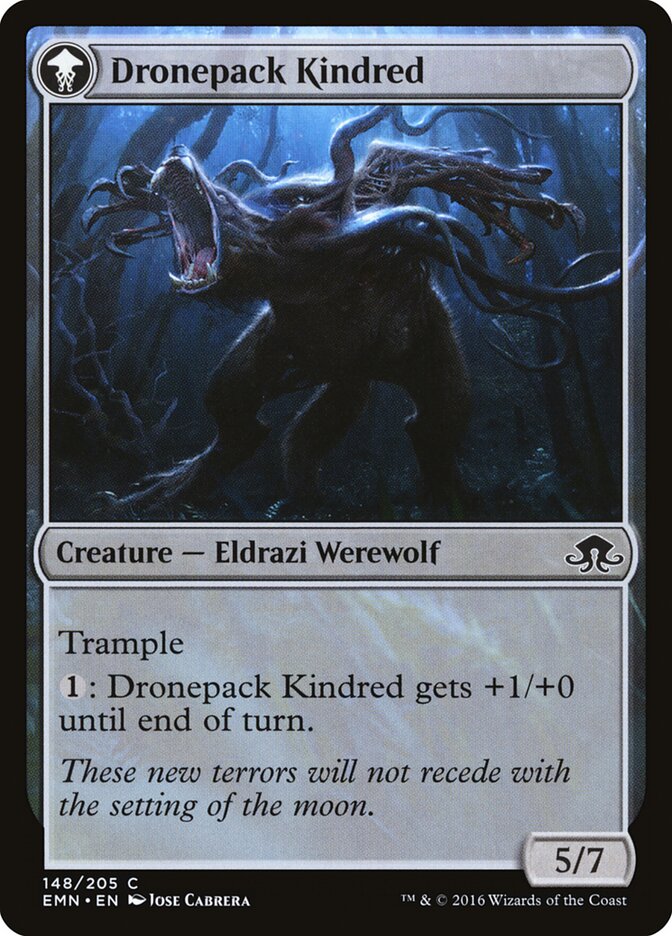 Vildin-Pack Outcast // Dronepack Kindred (148) - Eldritch Moon (EMN)