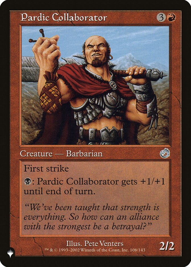 Pardic Collaborator (TOR-106) - The List (PLST)