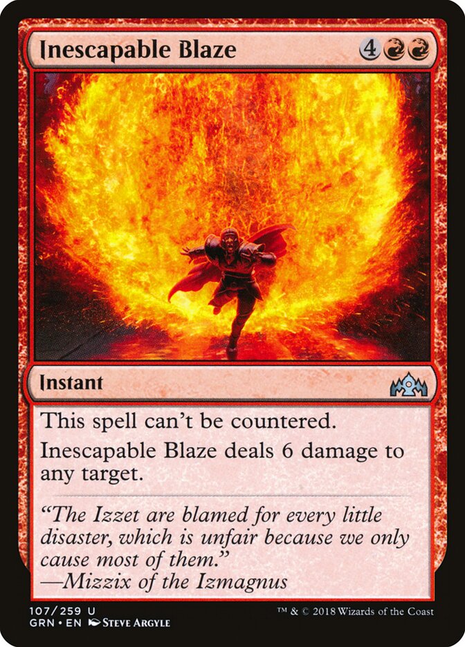 Inescapable Blaze (107) - Guilds of Ravnica (GRN)