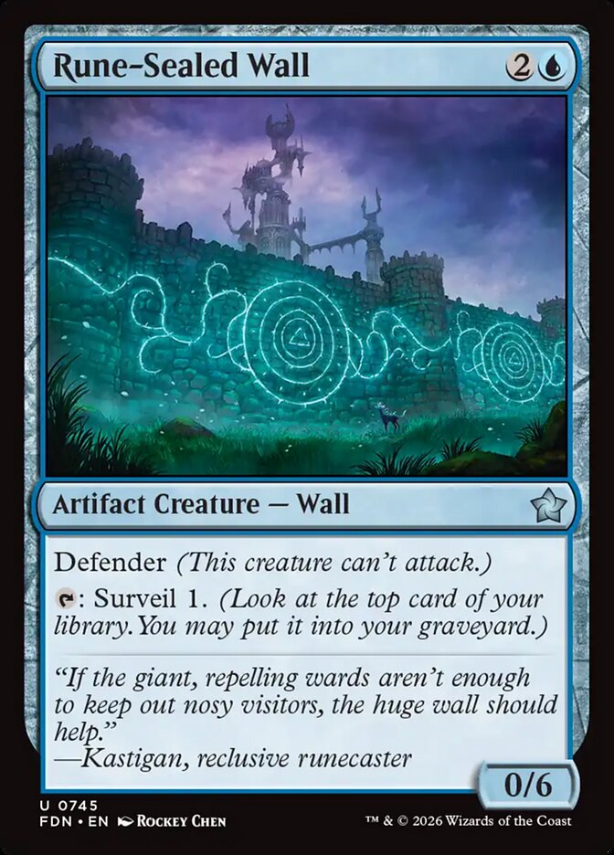Rune-Sealed Wall (745) - Foundations (FDN)
