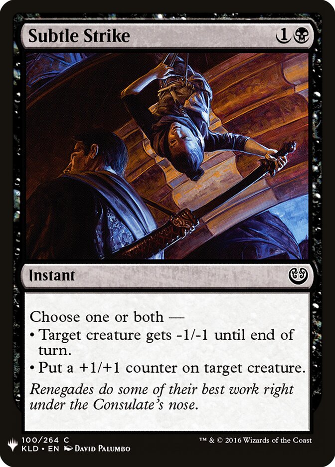 Subtle Strike (KLD-100) - The List (PLST)