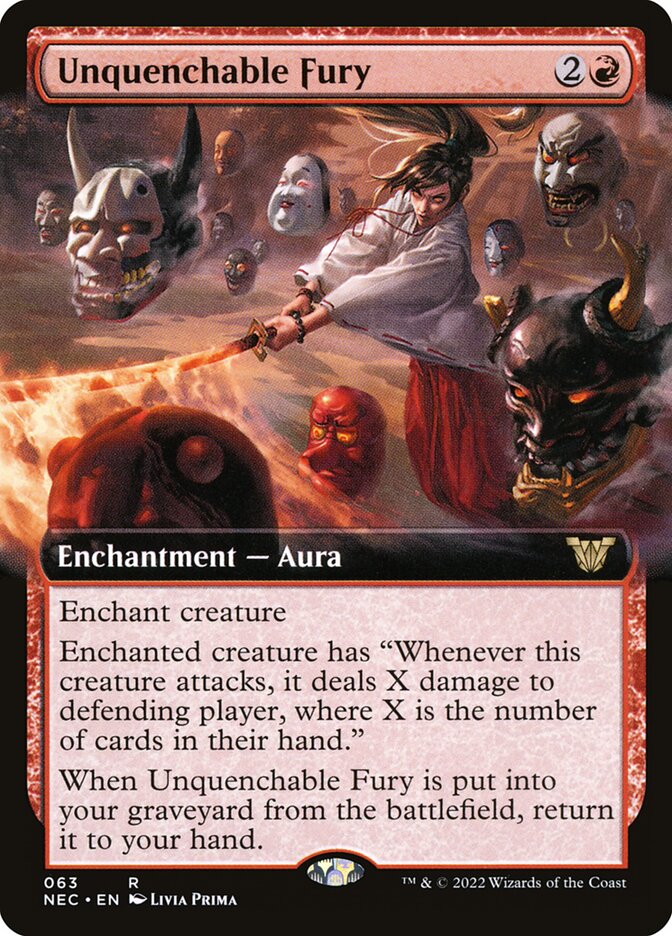 Unquenchable Fury (63) - Neon Dynasty Commander (NEC)