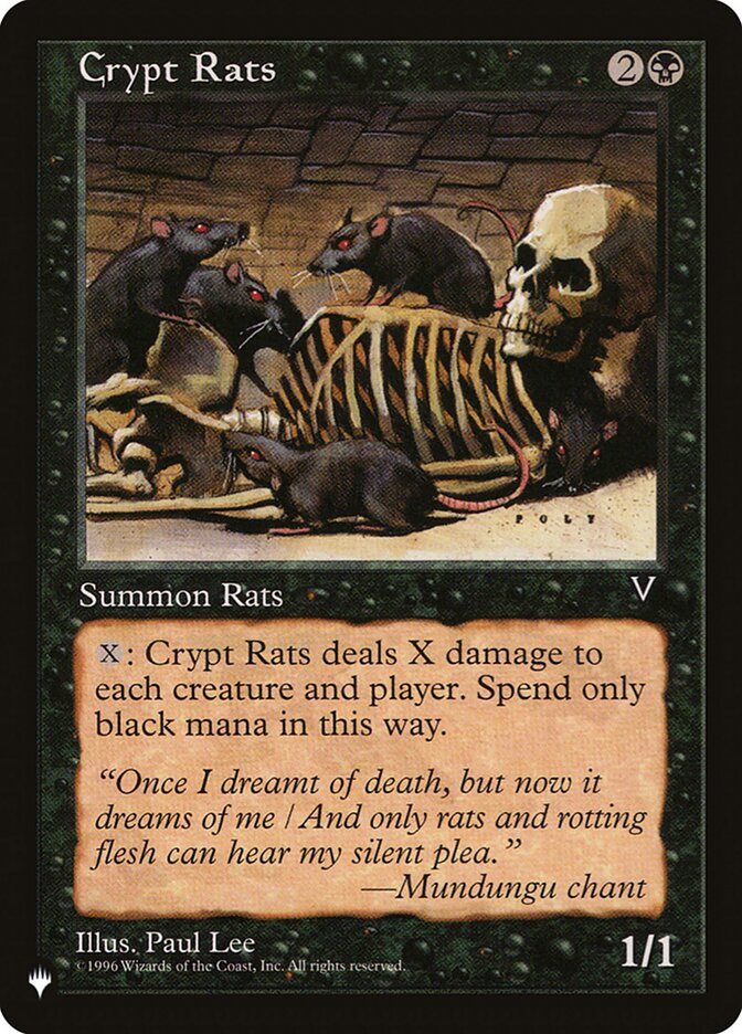 Crypt Rats (VIS-55) - The List (PLST)