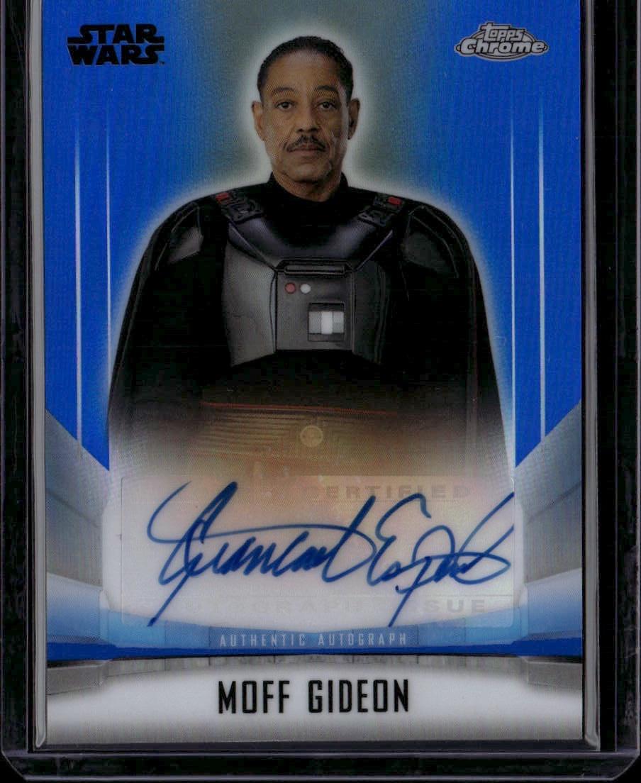 2022 Topps Chrome Star Wars Galaxy #GA-GE Giancarlo Esposito Autographs Blue