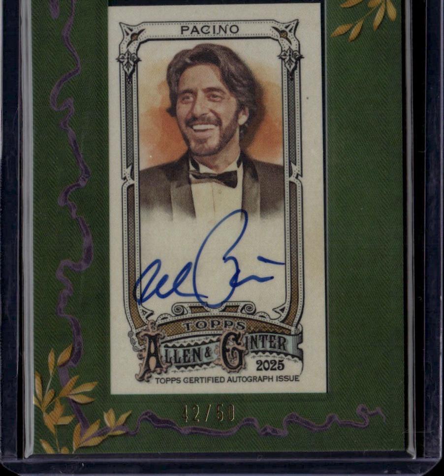 2025 Topps Allen & Ginter Al Pacino #MA-APA Framed Mini Auto /50