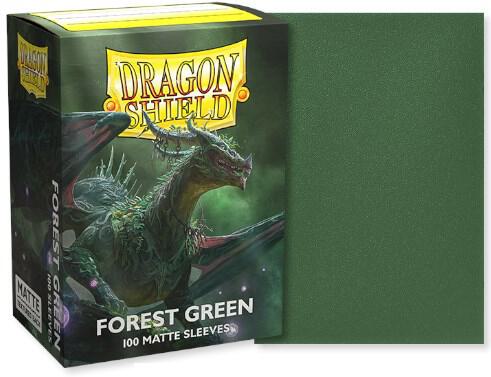 Dragon Shield Deck Protector Sleeves - Matte Dual Forest Green (100 Count)