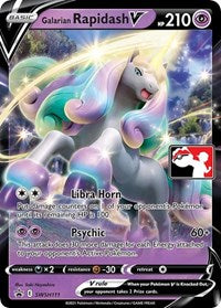 Galarian Rapidash V (SWSH111) - Prize Pack Series Cards
