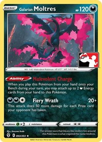 Galarian Moltres (93) - Prize Pack Series Cards