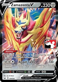 Zamazenta V (139) - Prize Pack Series Cards