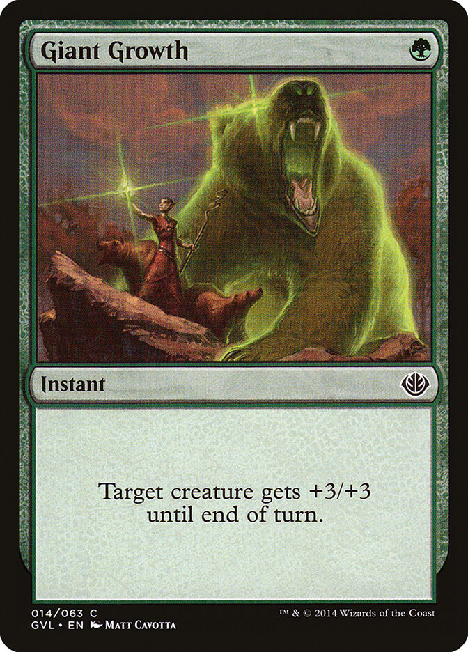 Giant Growth (14) - Duel Decks Anthology: Garruk vs. Liliana (GVL)