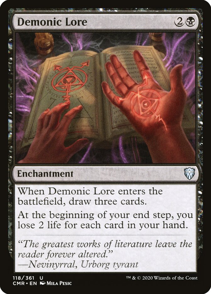 Demonic Lore (118) - Commander Legends (CMR)