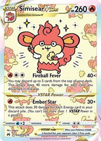 Simisear VSTAR (GG37) - SWSH: Crown Zenith: Galarian Gallery (CRZ:GG)