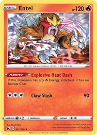 Entei (21) - SWSH: Crown Zenith (CRZ)